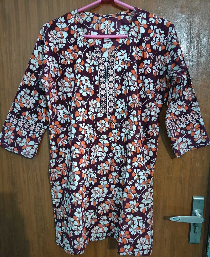 Flower Print Kurti