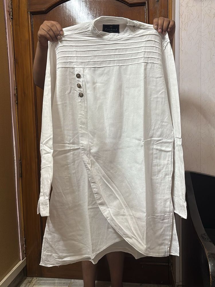 Men’s White Kurta - L