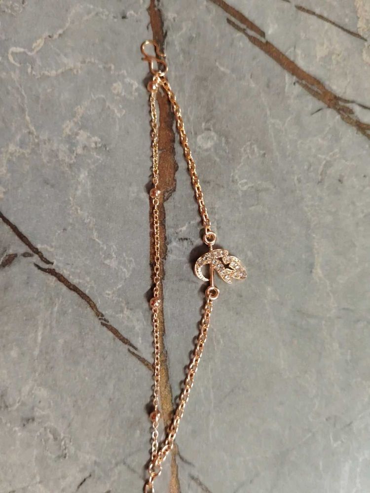 Rose Gold Mor Pankh Bracelet