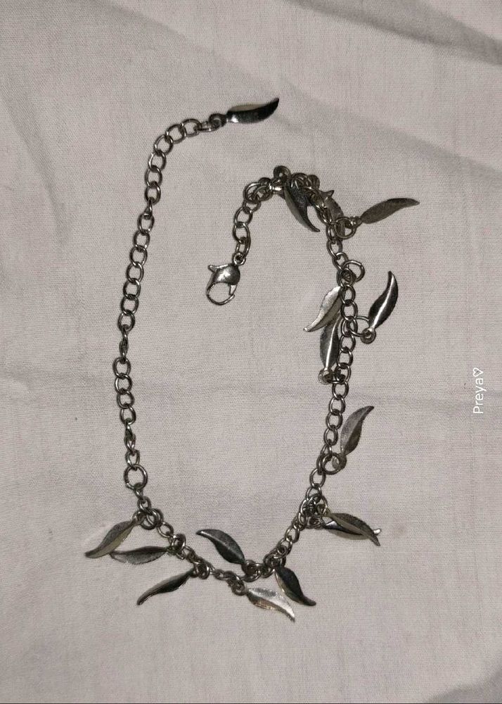 Silver Leaf Bracelet