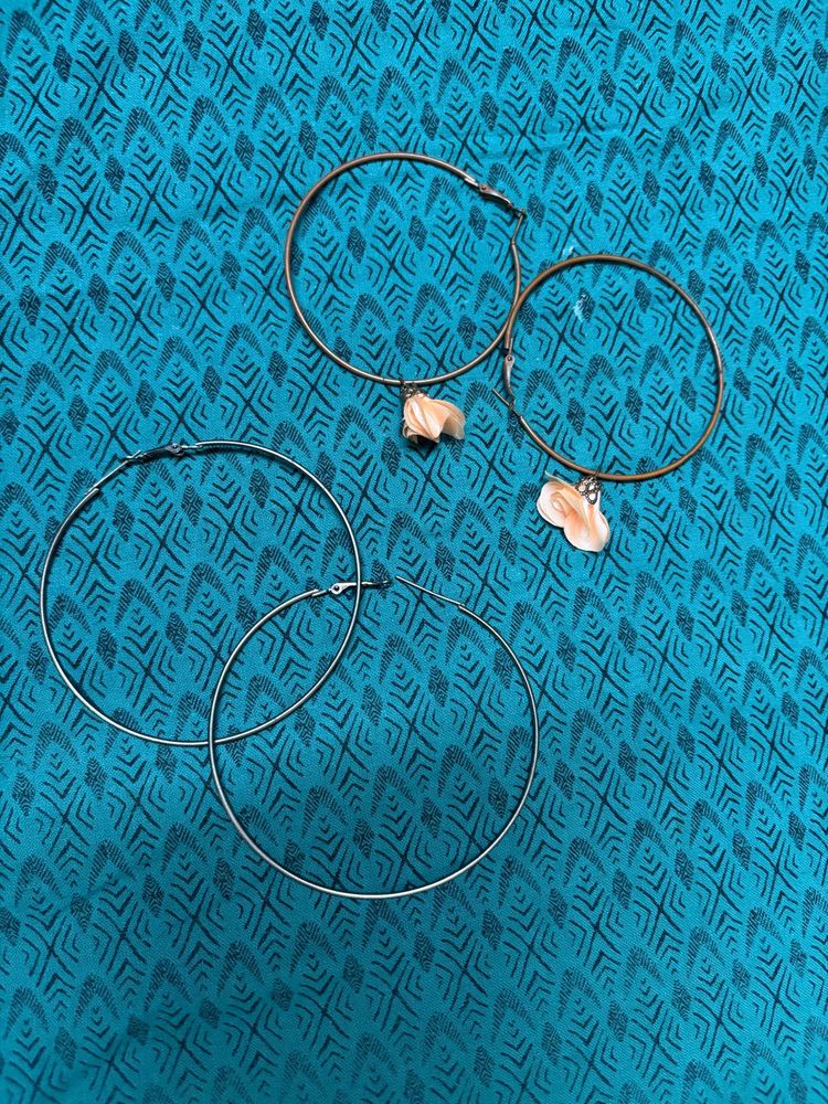 Hoop Earrings with Charms