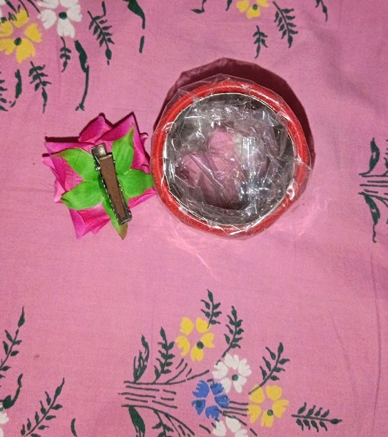 New 3 dozen velvet bangle set with free rose clip