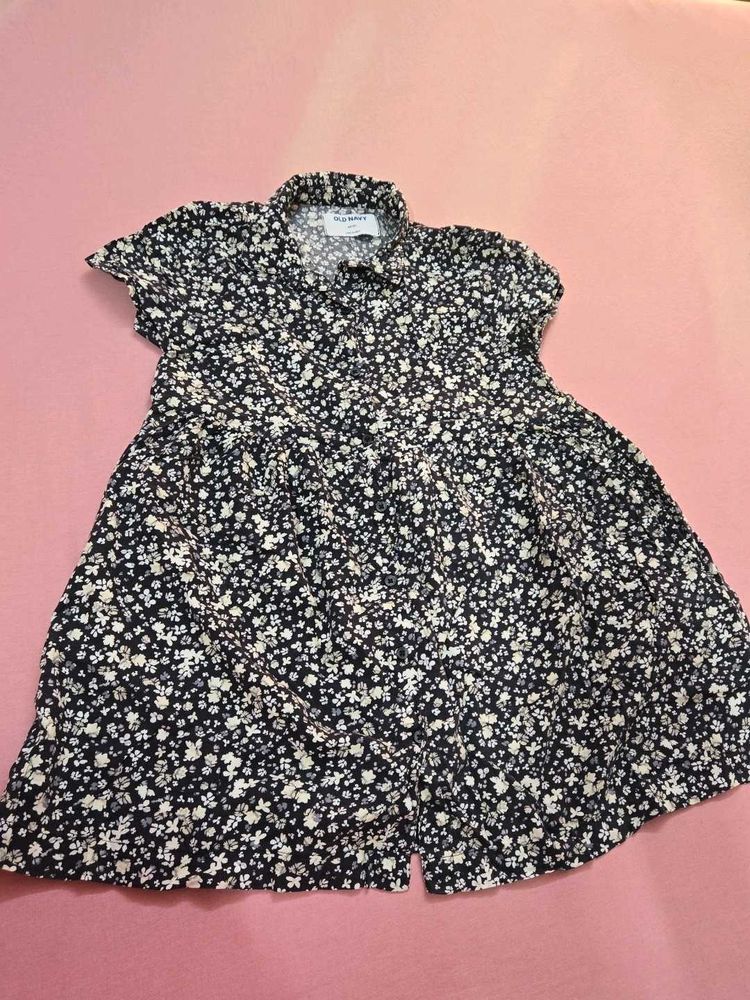 Beautiful Black N White Floral Dress