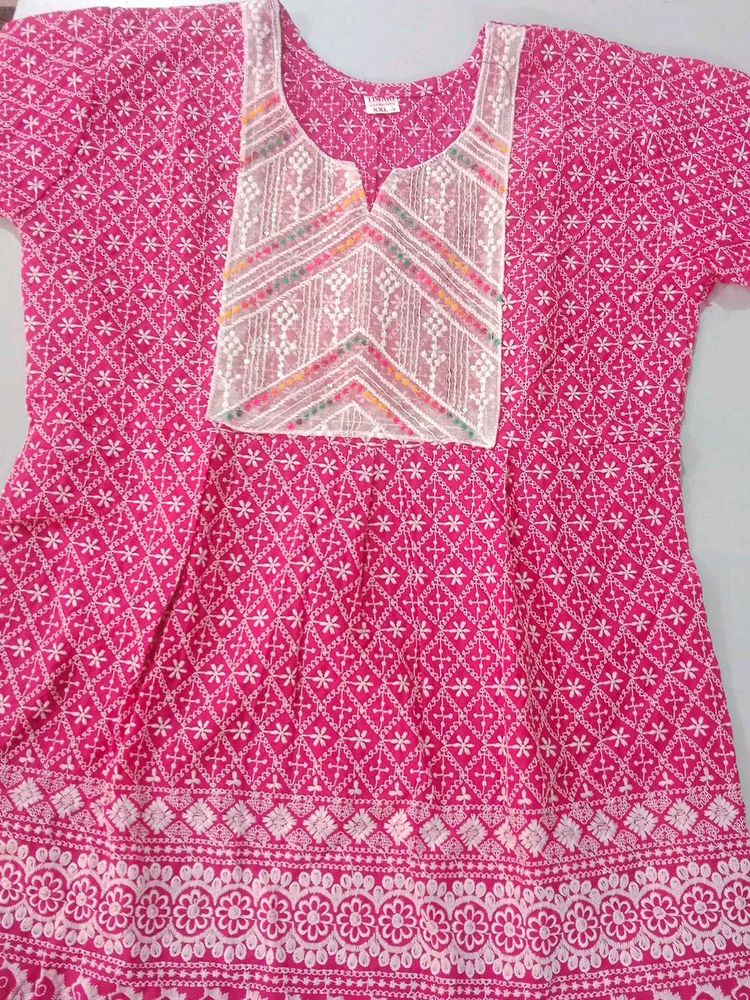 chicken design long top
