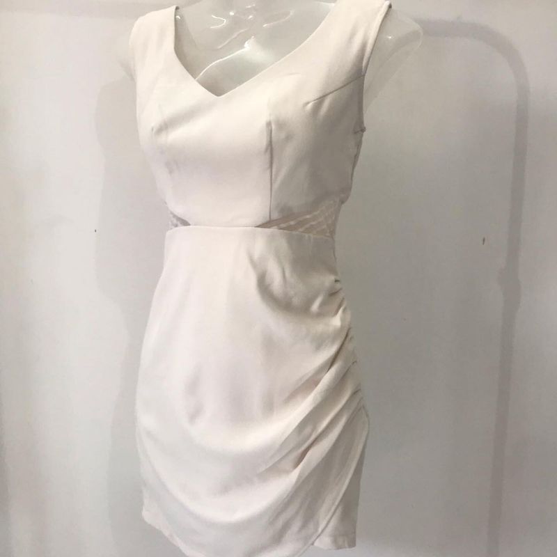 Elegant Cream Mini Dress