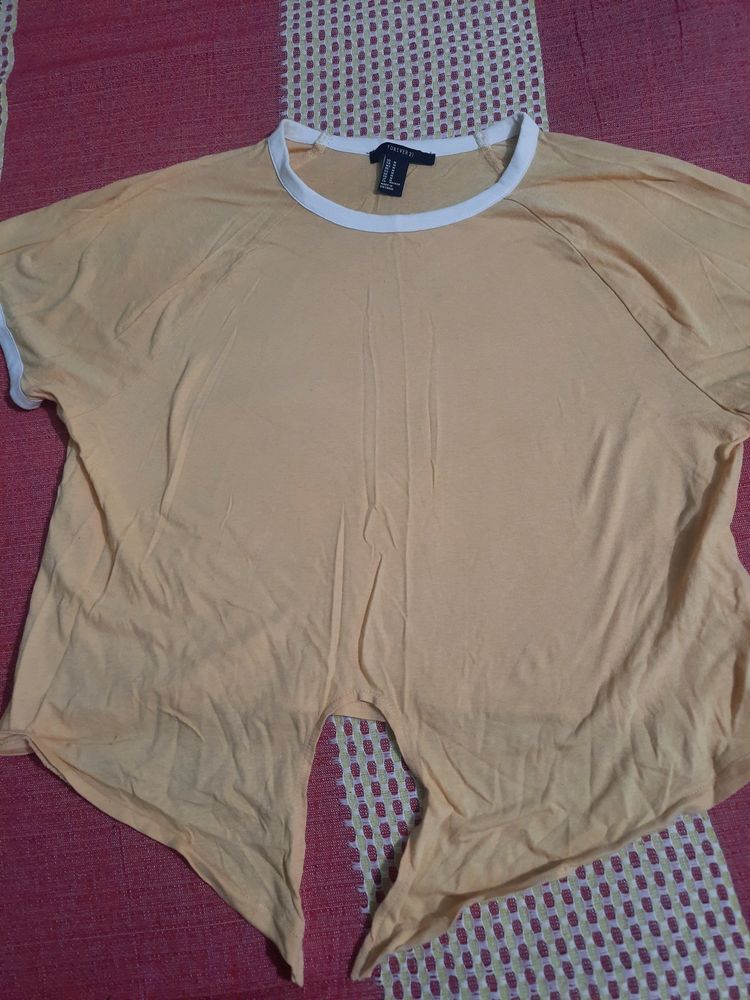 Yellow Tie Knot Top