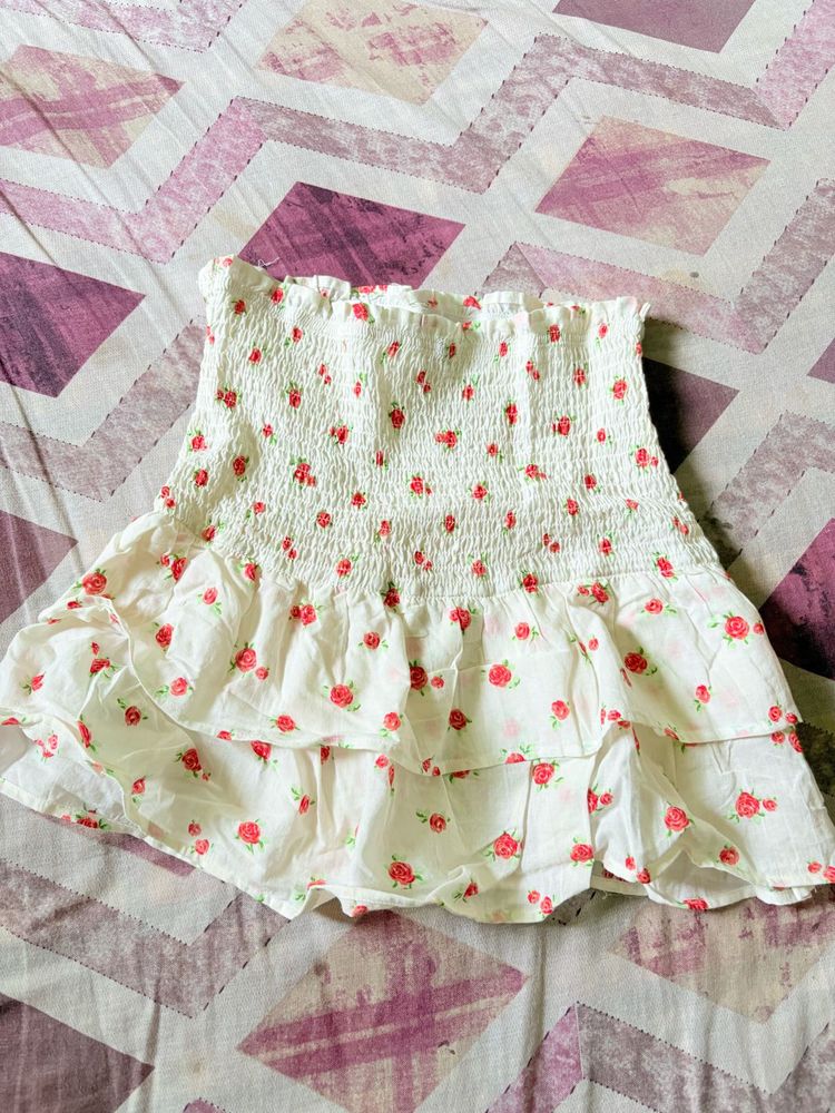 Floral Tube top/ Mini Skirt