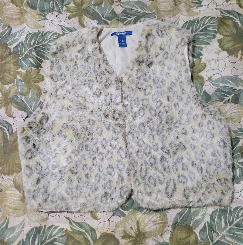 Premium Faux Fur Leopard Vest