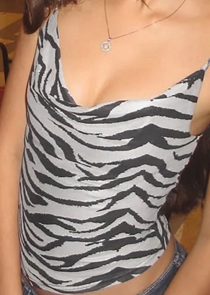 Zebra Print Cami Top