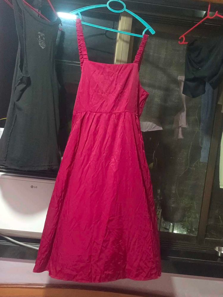 Backless Red Sundress