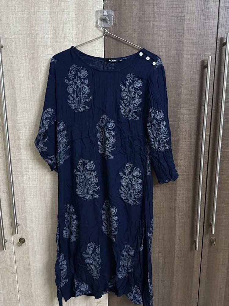 Blue Printed Kurta