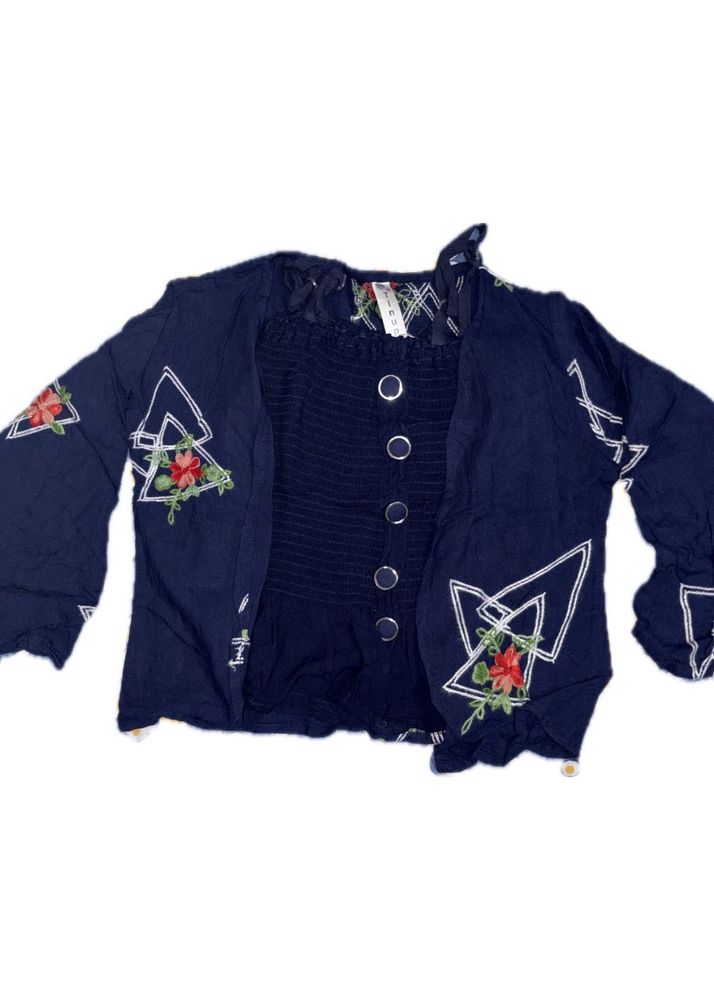 Cute crop top with jacket