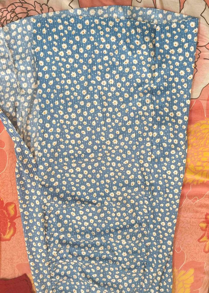 Blue Floral Skirt (Made In Turkey)