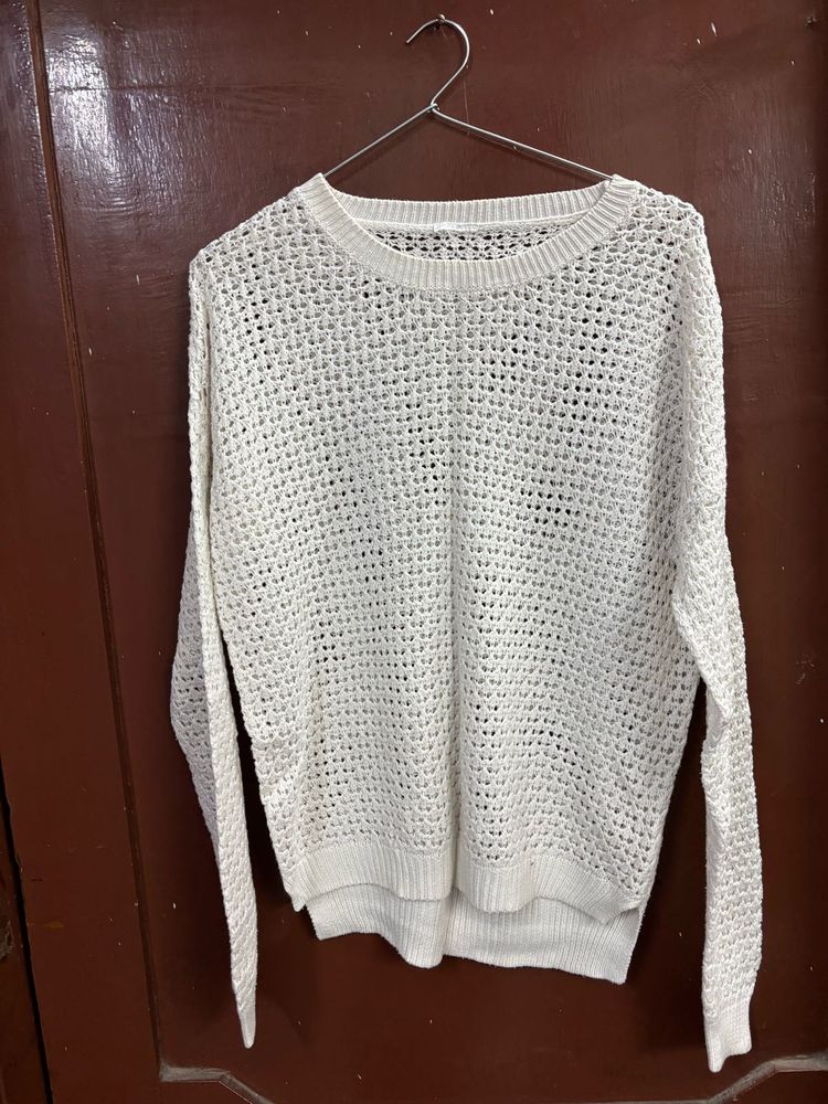 White Knit Sweater