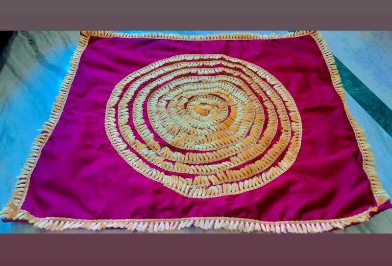 Satin Puja designer floor mat