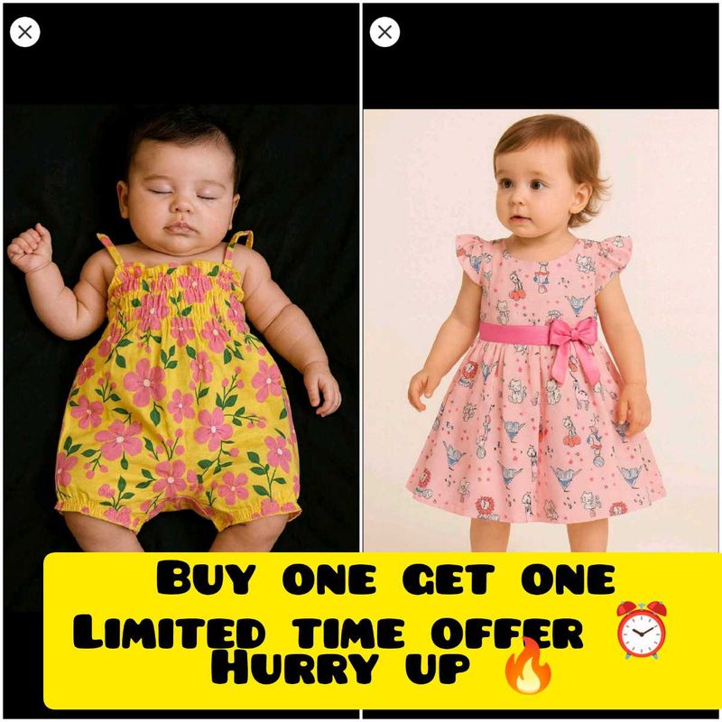 2 Cute Baby Girl Dresses - BOGO offer