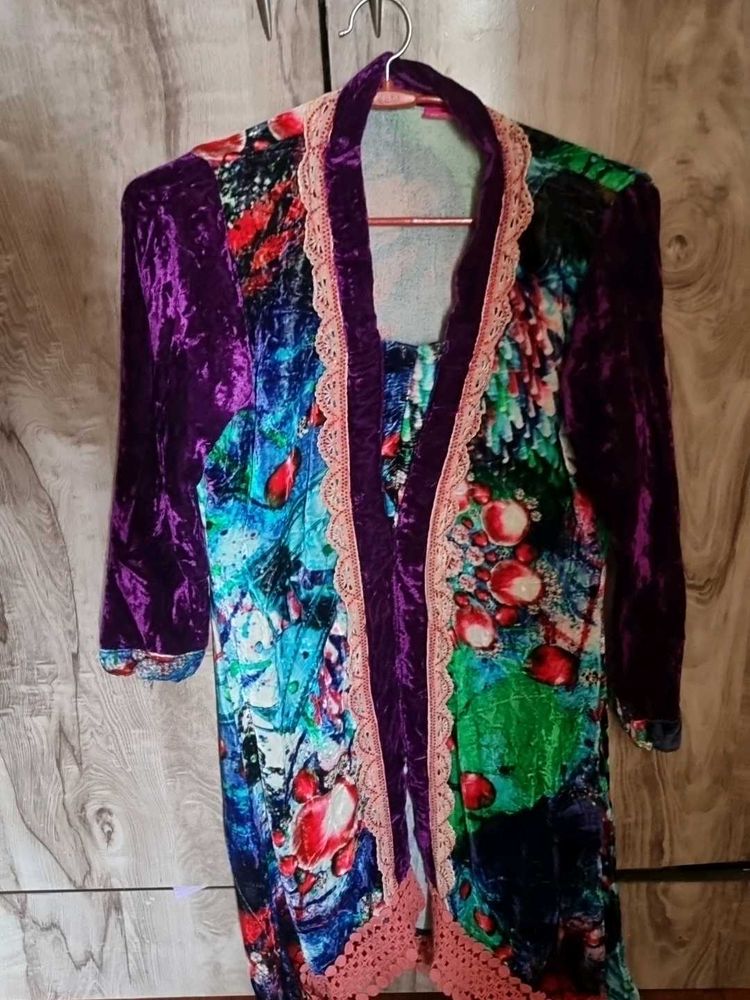 Colorful Velvet Jacket