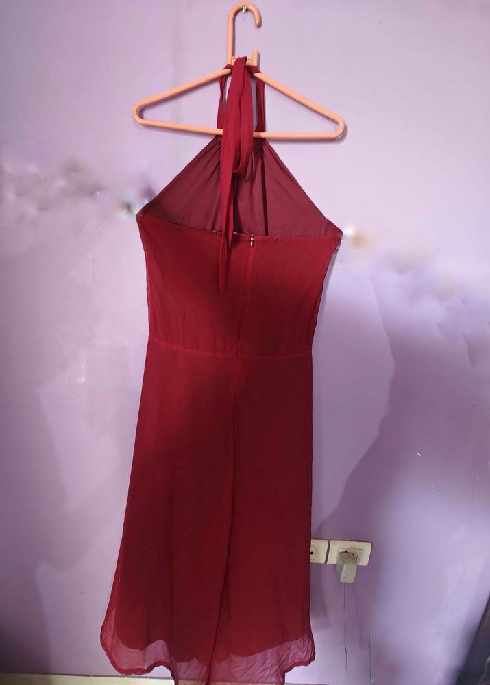 Red Halter Dress