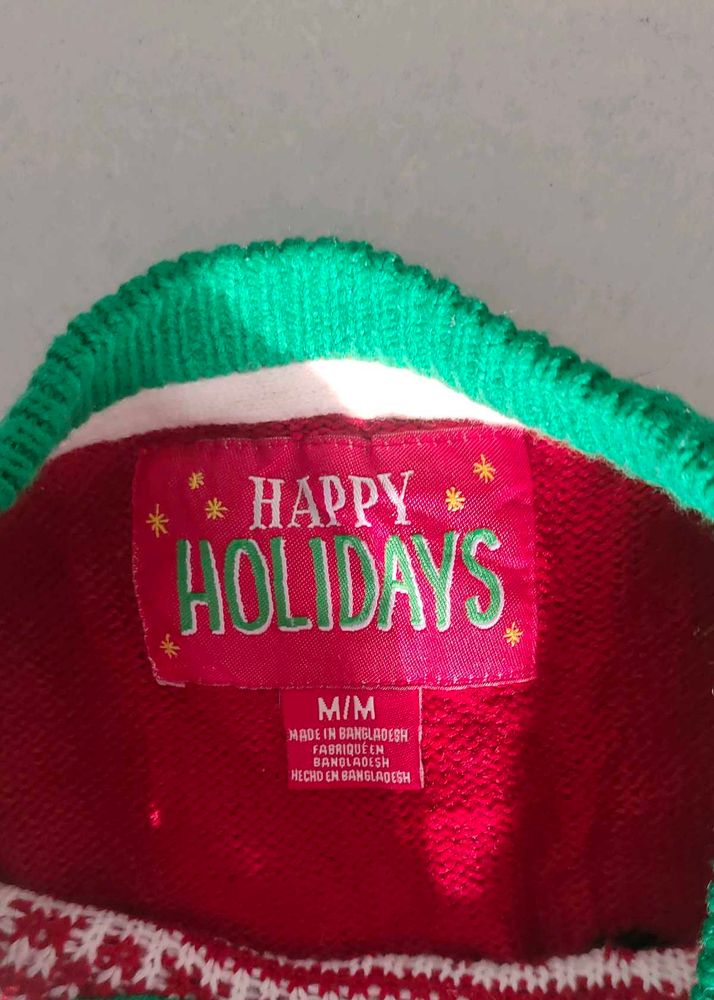 Festive Reindeer Holiday Sweater