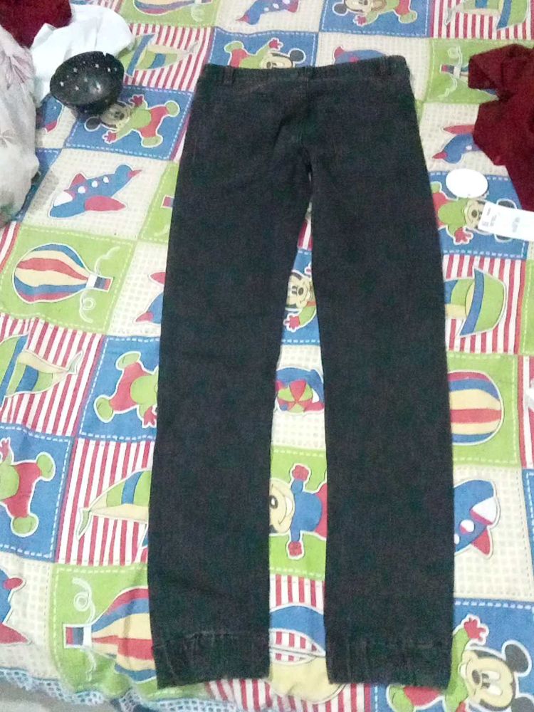 Dark Gray Straight Leg Pants