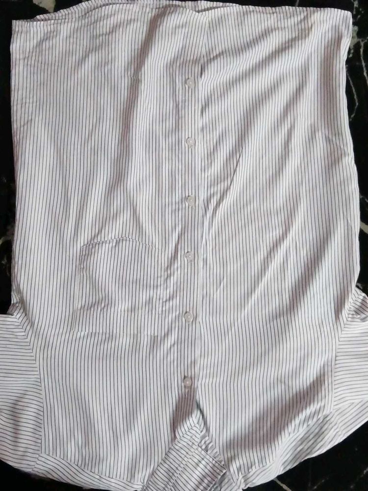 Striped Button-Down Shirt