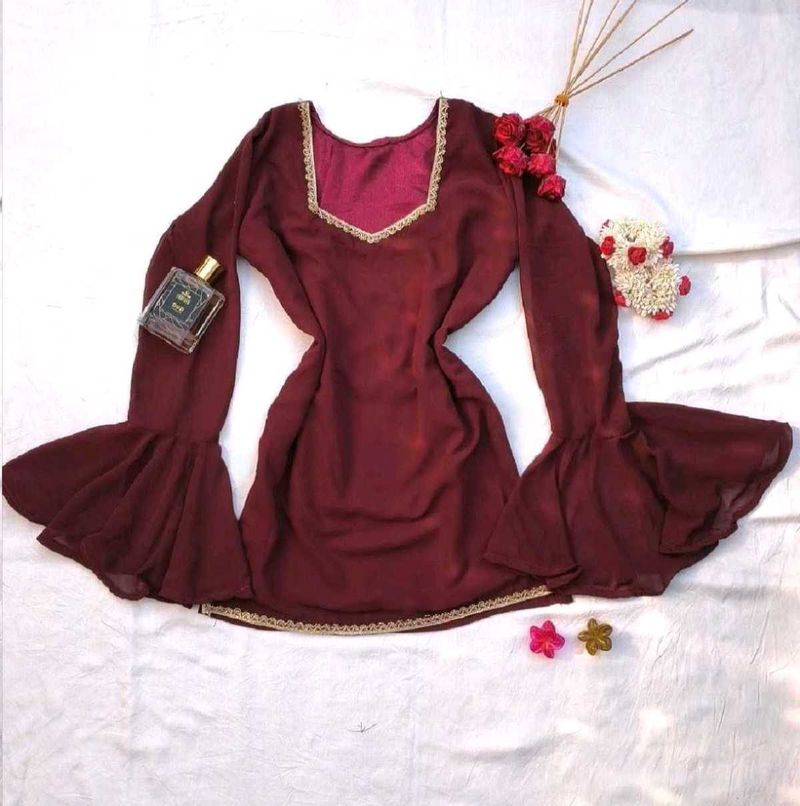 Desi y2k corset Georgette kurti 🎀