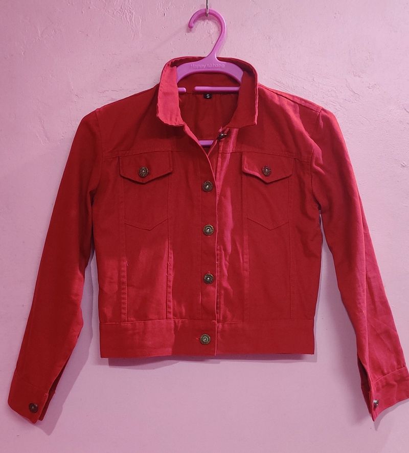 Red Denim Jacket