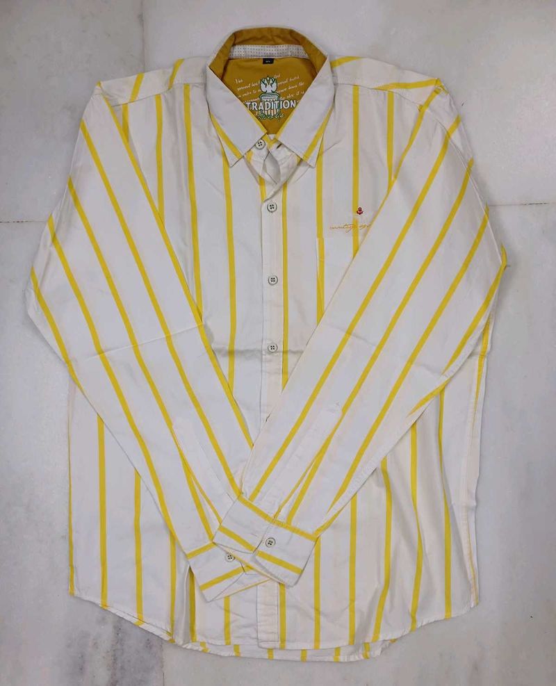 Striped Button-Down Shirt