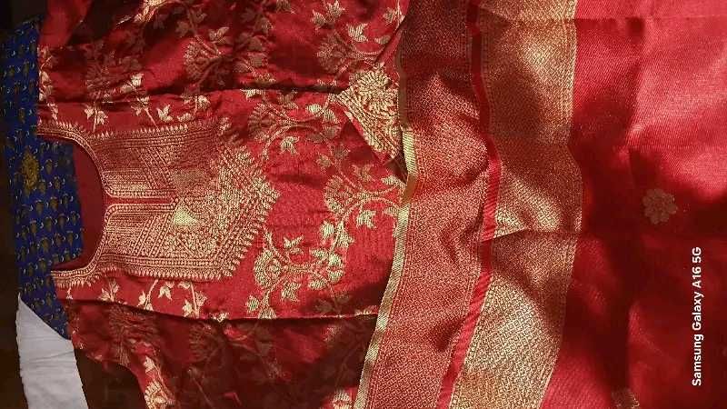 banarsi silk kurta set with dupatta