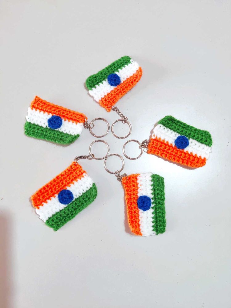Tricolor Flag Keychains