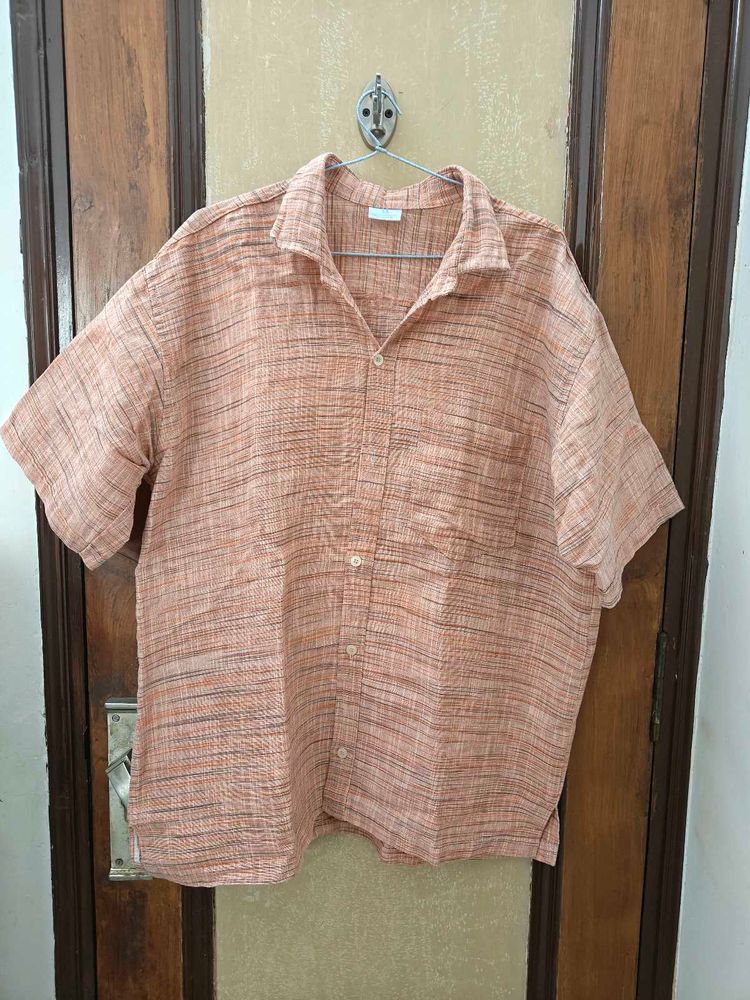 Orange cotton Shirt