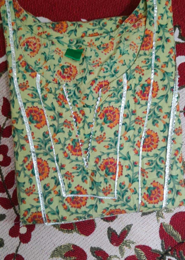Floral Print Kurta