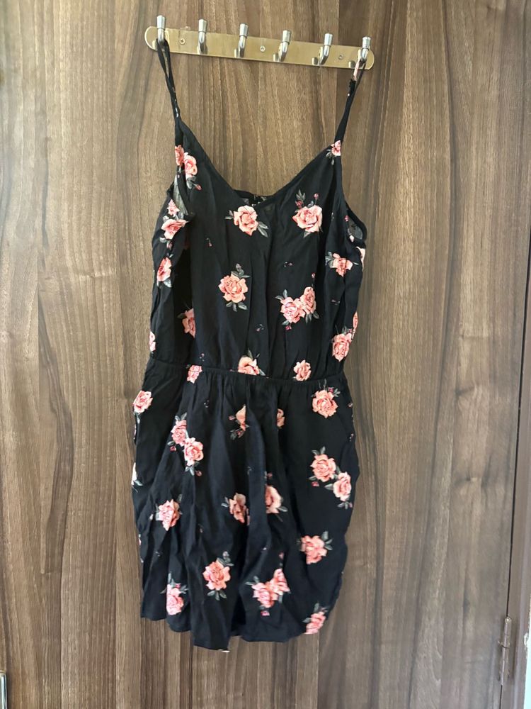 Floral Print Romper