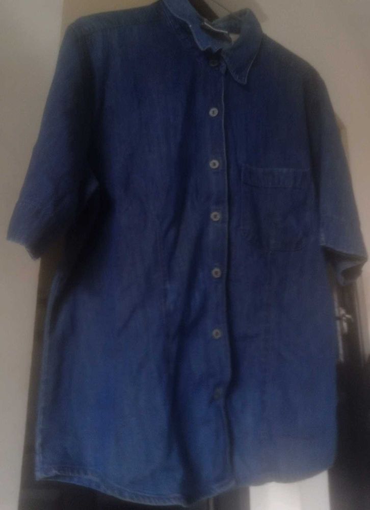 Denim Short Sleeve Shirt
