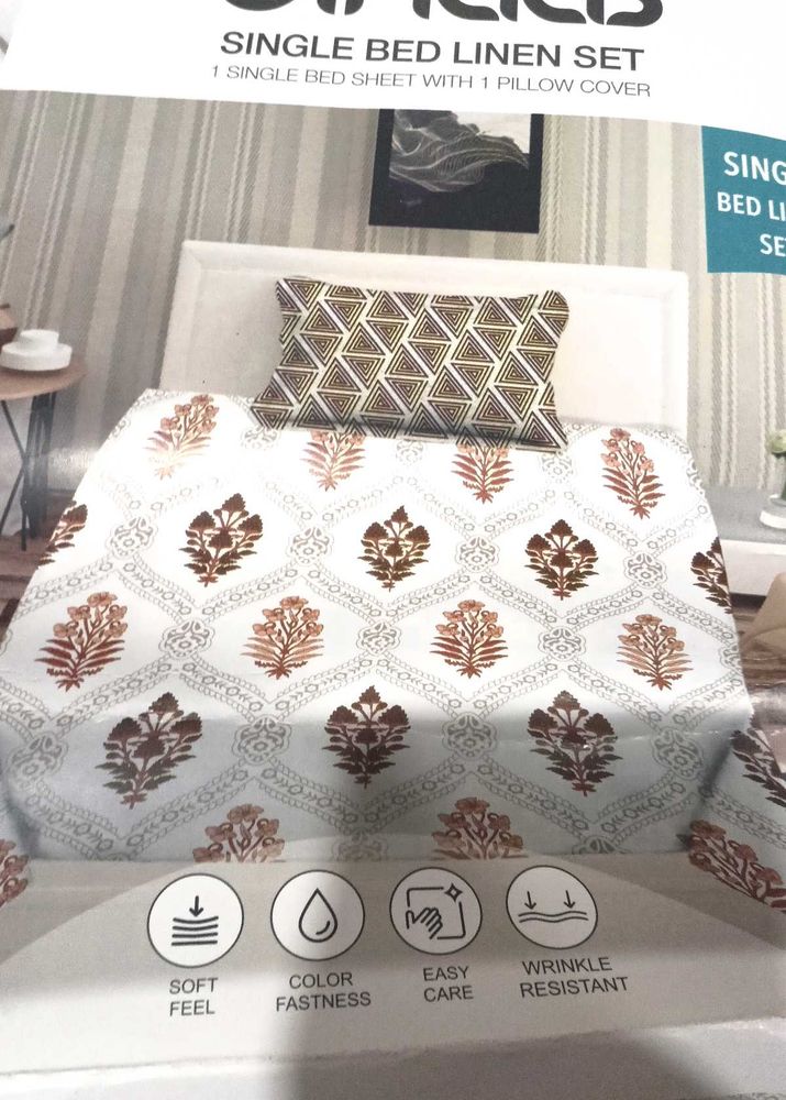 Single Bed Linen Set O Tc Flat Sheet