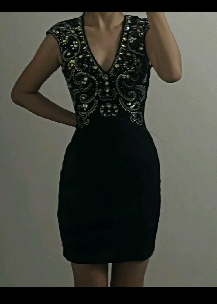 Stunning Black Bodycon Mini Dress