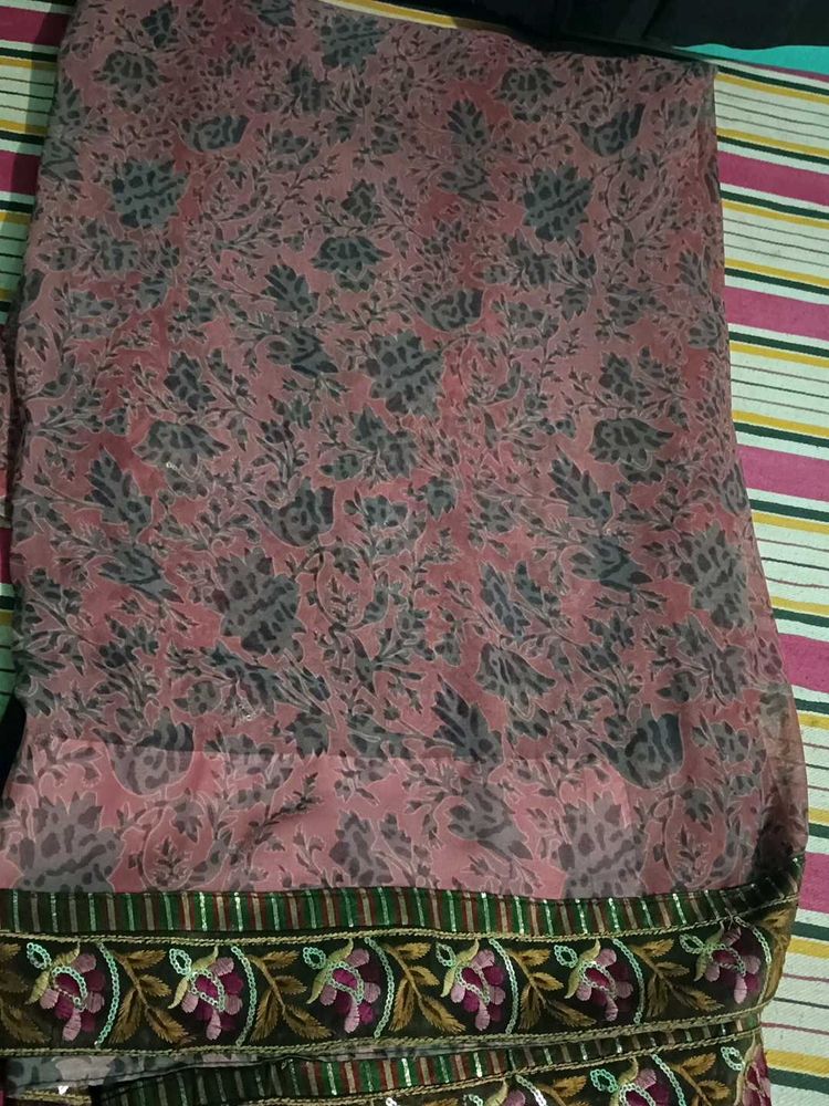 Elegant Floral Saree