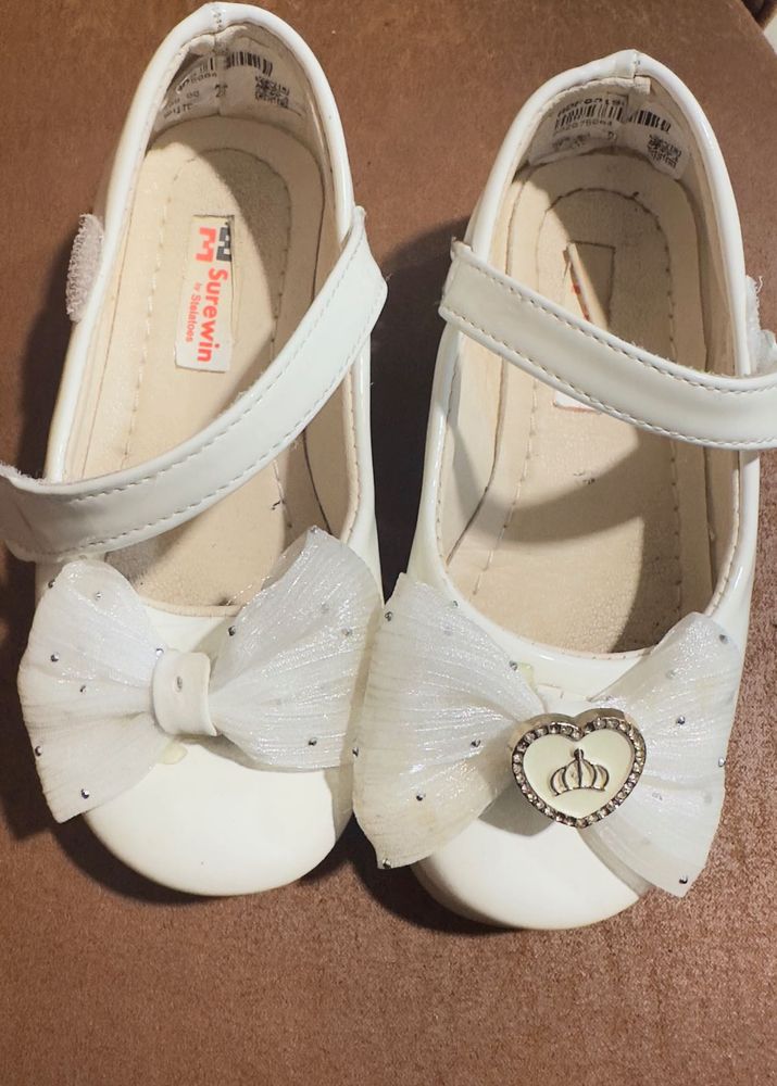 Cute White Baby Girl Shoes
