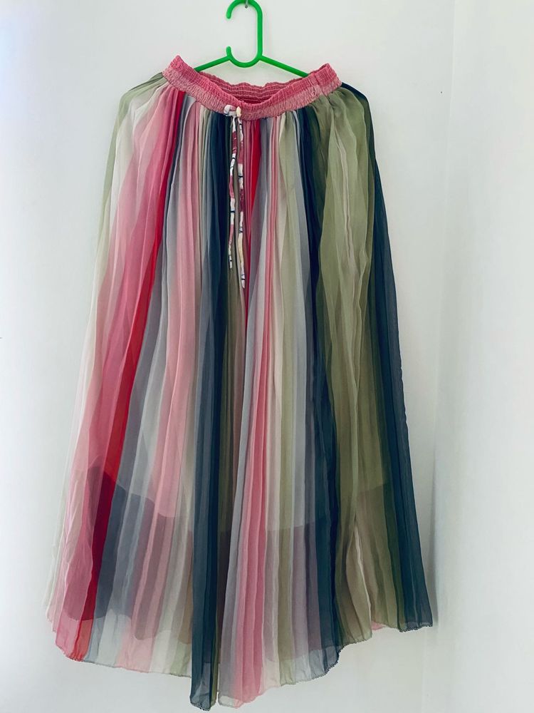 Colorful Striped Skirt