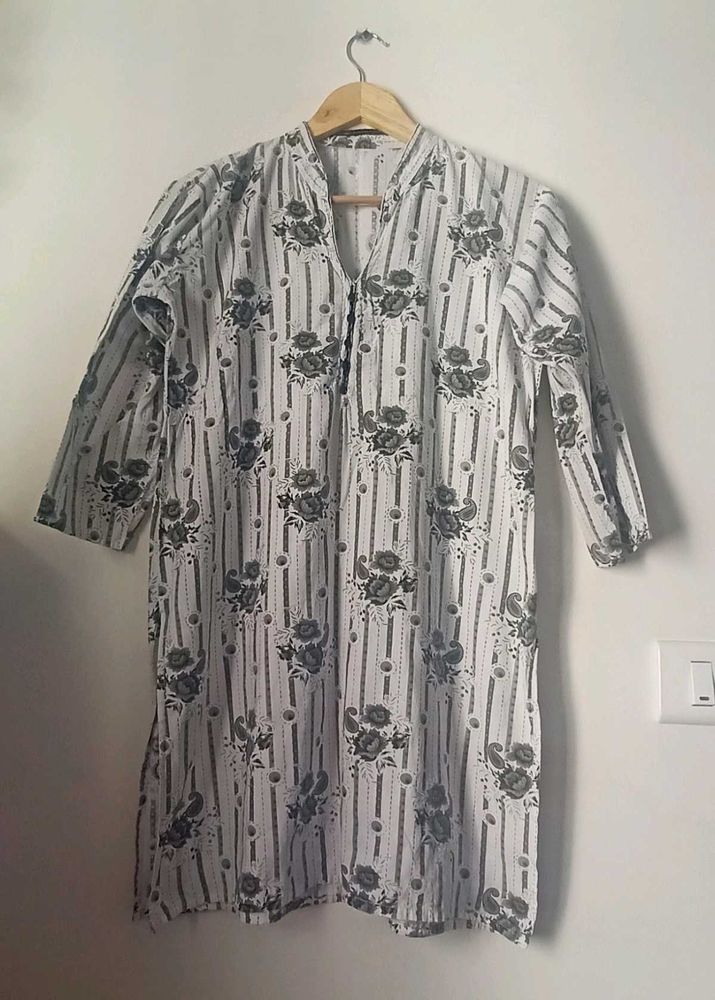 Floral Print Kurta