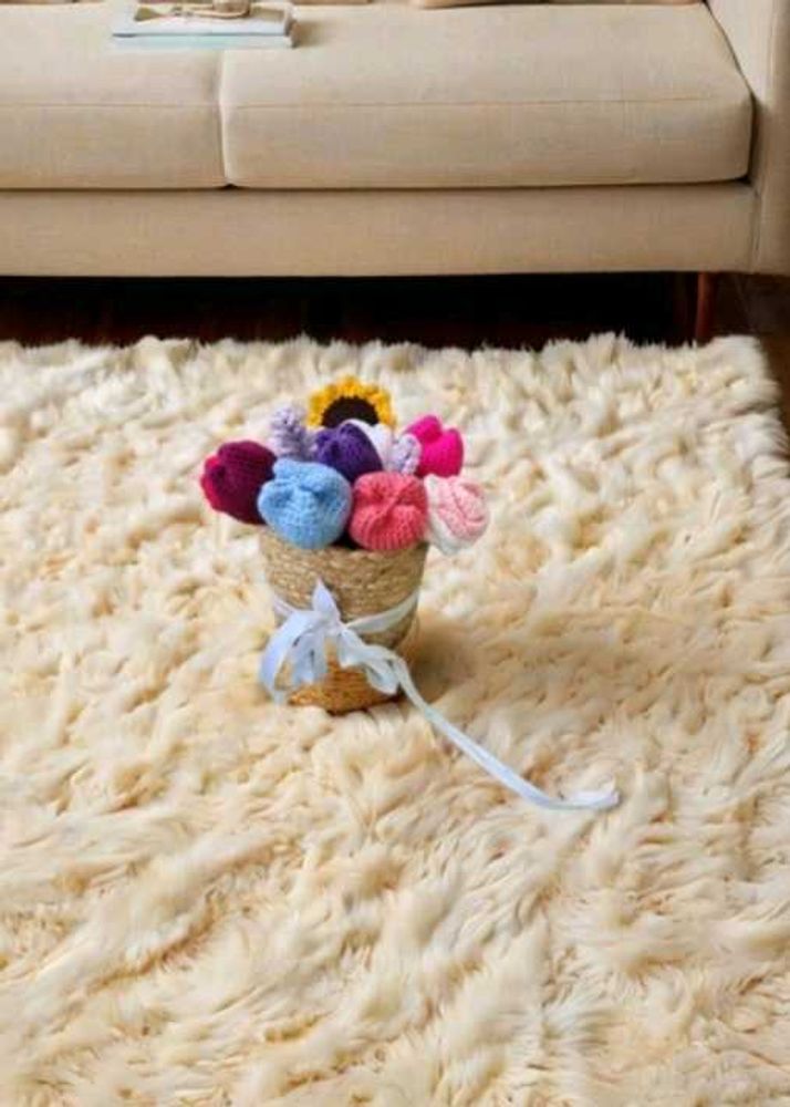 crochet flower basket