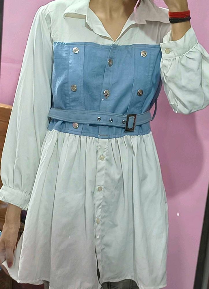 White Denim Top/Shirt/Skirt