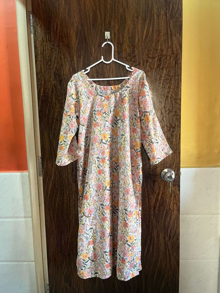 42 bust floral Print Kurta for women