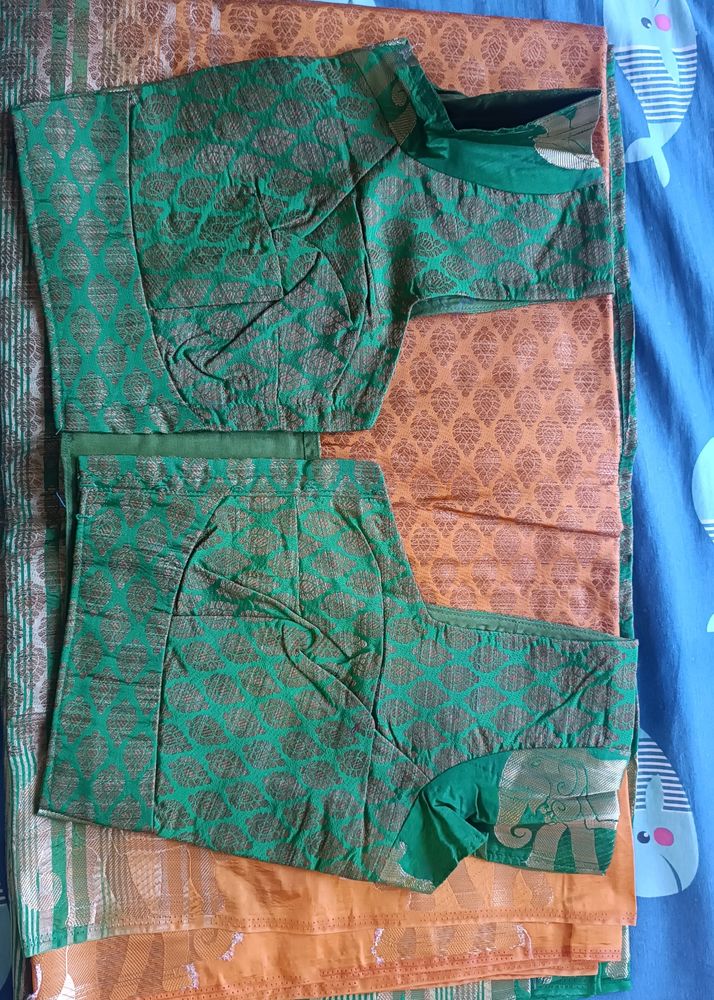 Silk Cotton Yellow Saree