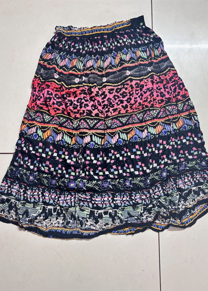 Colorful Patterned Skirt