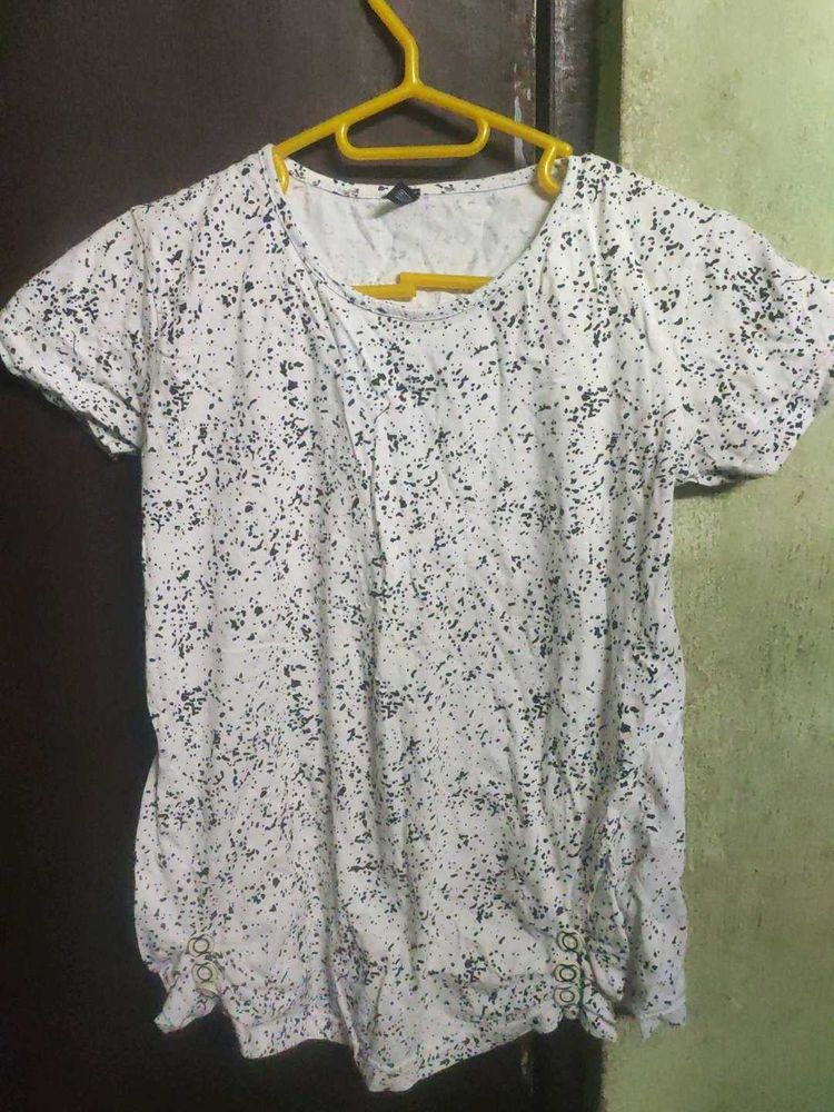 Speckled Print T-Shirt