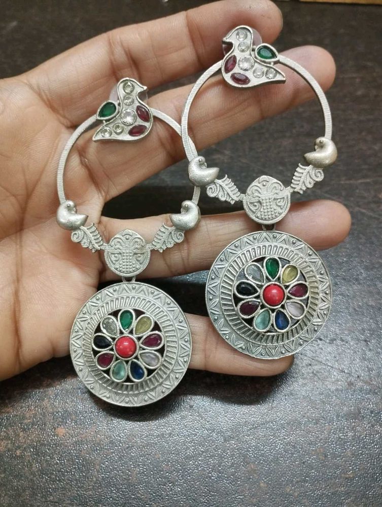 Just Wow 👌👌👌👌Ethnic Silver Earrings 🤩🤩🤩