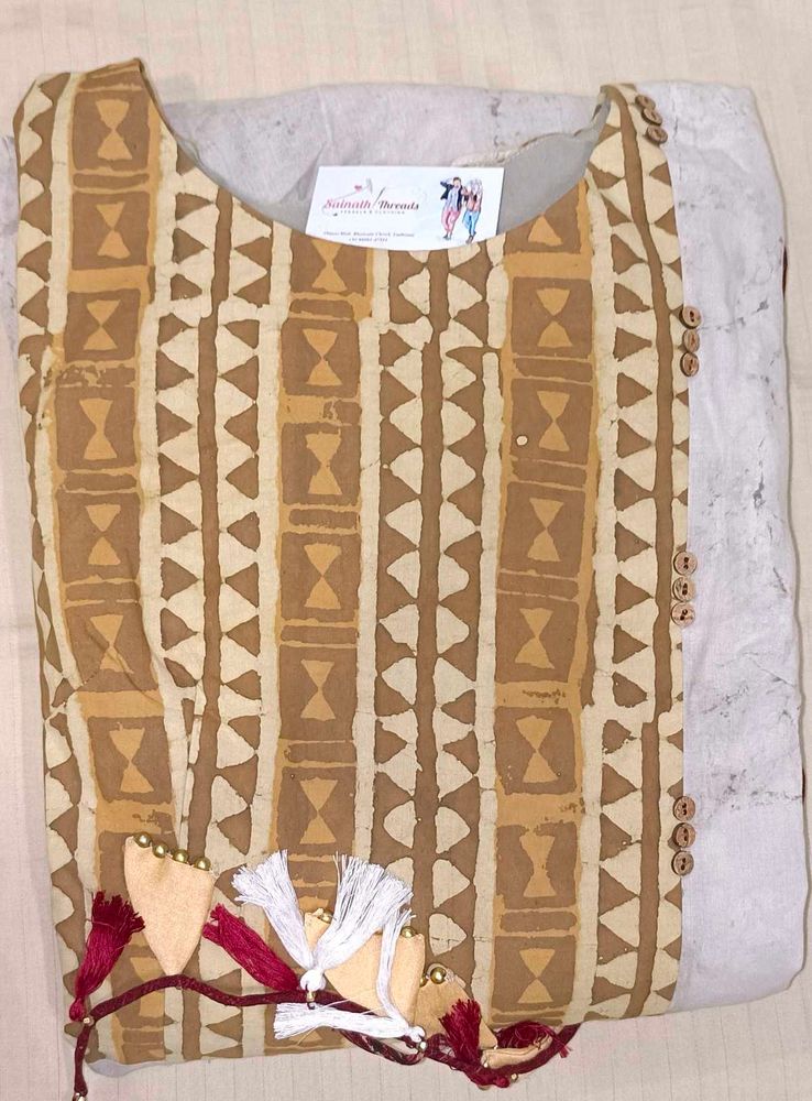 Long Multi Colour Cotton Dress