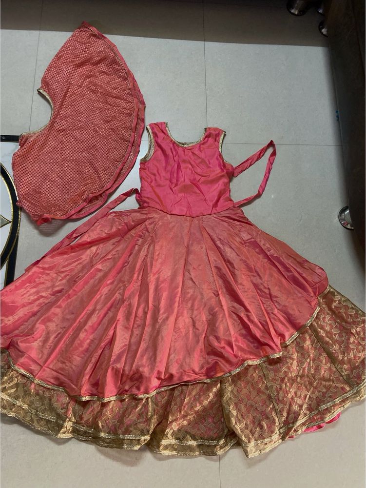 Girls&#39; Ethnic Dress with Shrug