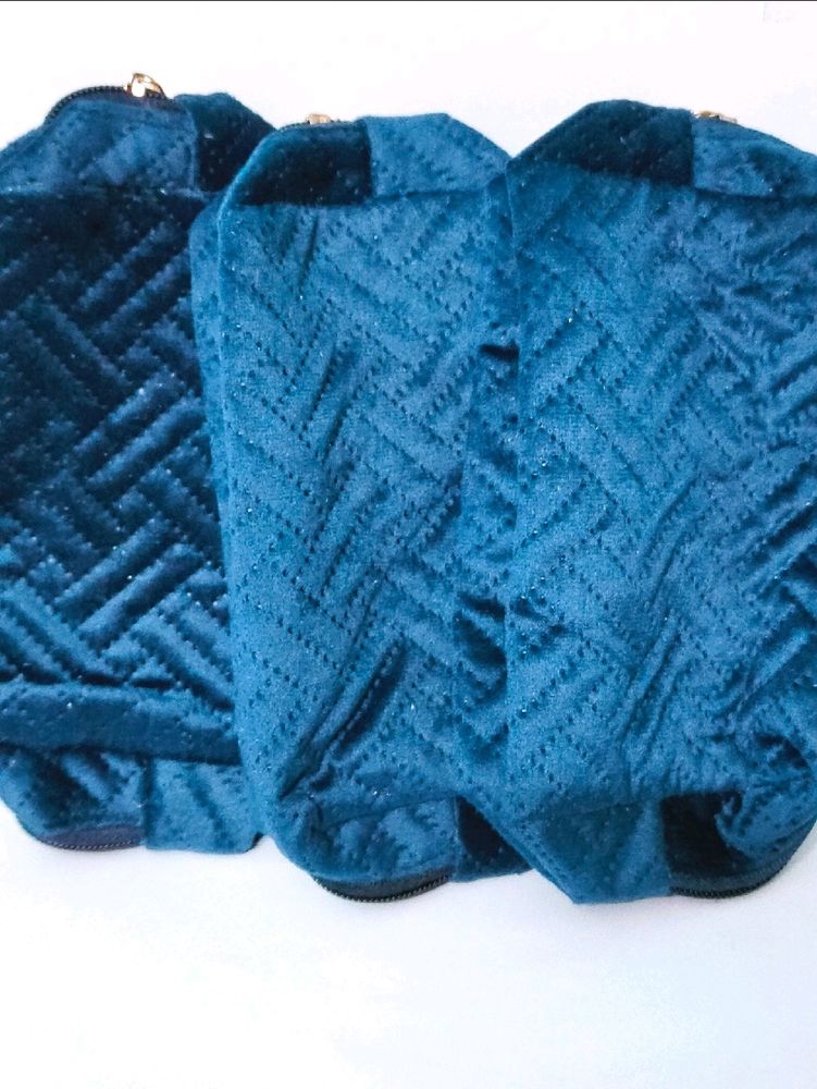 Pack Of 3 Smytten Velvet Pouch Combo Offer